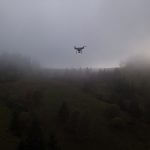 Drone in de mist