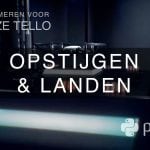 Python programmeren drone opstijgen en landen