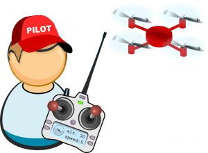 Drone piloot tekening FDR1 VLOS