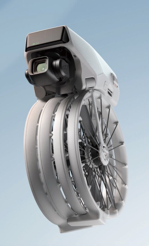 DJI Flip drone in gevouwen toestand - ideale drone voor beginners in België